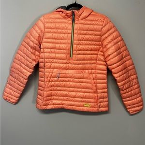 NWOT Stio Pinion Coral Colored Down Pullover Size Small.  Worn once.